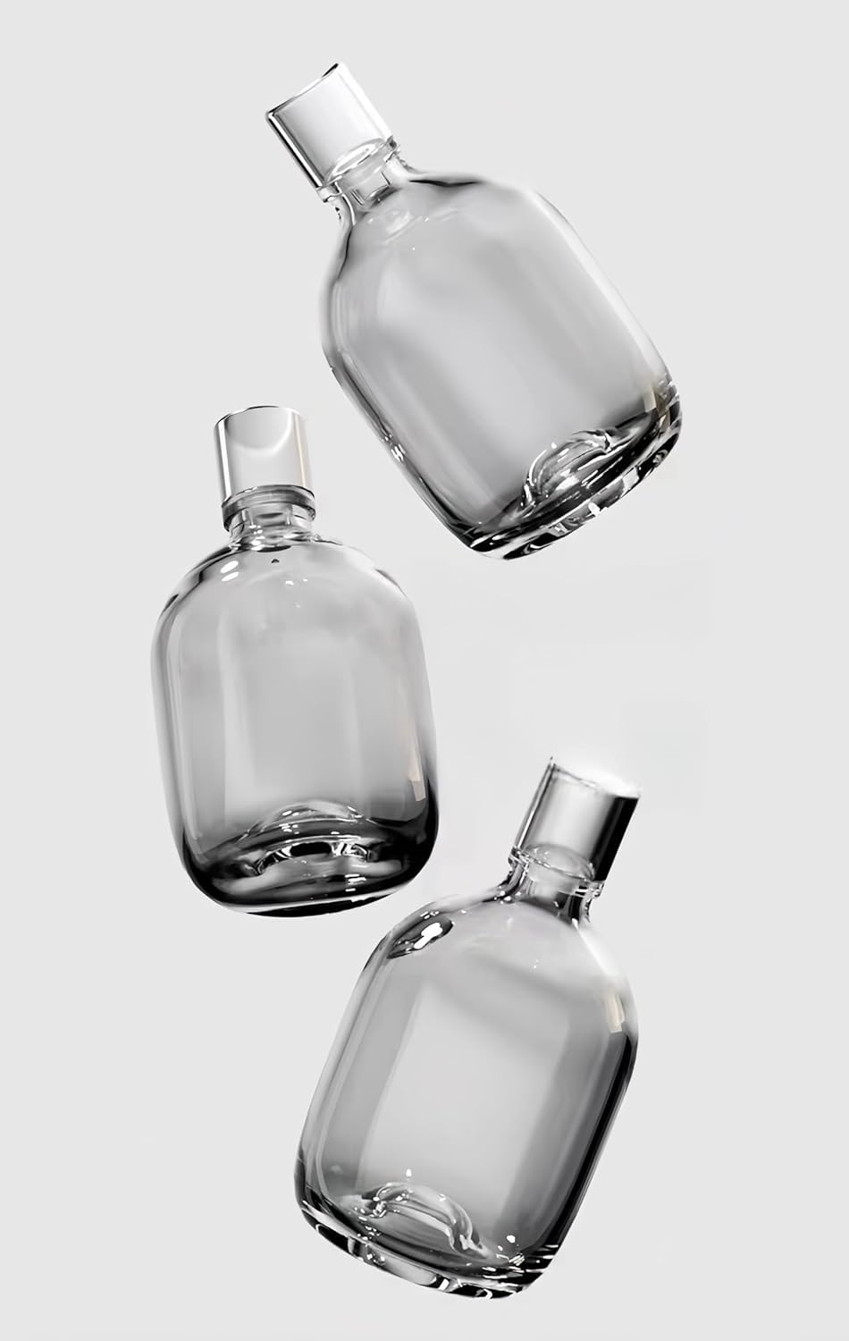 Amazon｜空き瓶 丸いボトル 500ml 無鉛ガラス瓶 保存瓶 ワインボトル